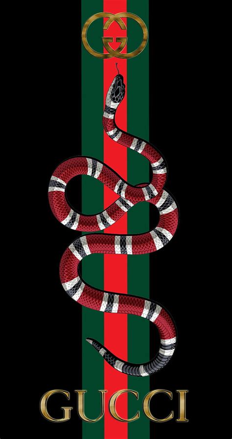 gucci snake emblem.